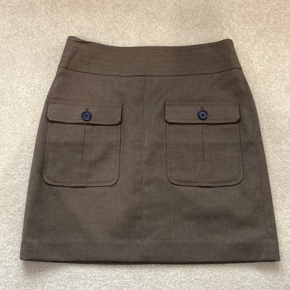 Ann Taylor LOFT forest green pencil skirt women’s size 0